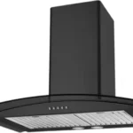 Kaff FLO LX BF 60 Wall Mounted Chimney (Black 1000 CMH)
