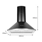 Faber 60 cm 1000 m³/HR Pyramid Kitchen Chimney - Image 6