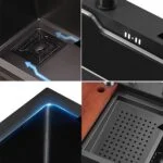 5 in One Kitchen Sink with ANTI SCRATCH DESIGN Integrated Waterfall - Image 4