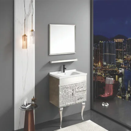 silver vanity