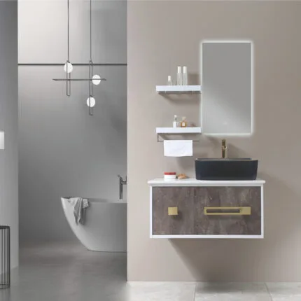 Vanity Set with LED Mirror Cabinet