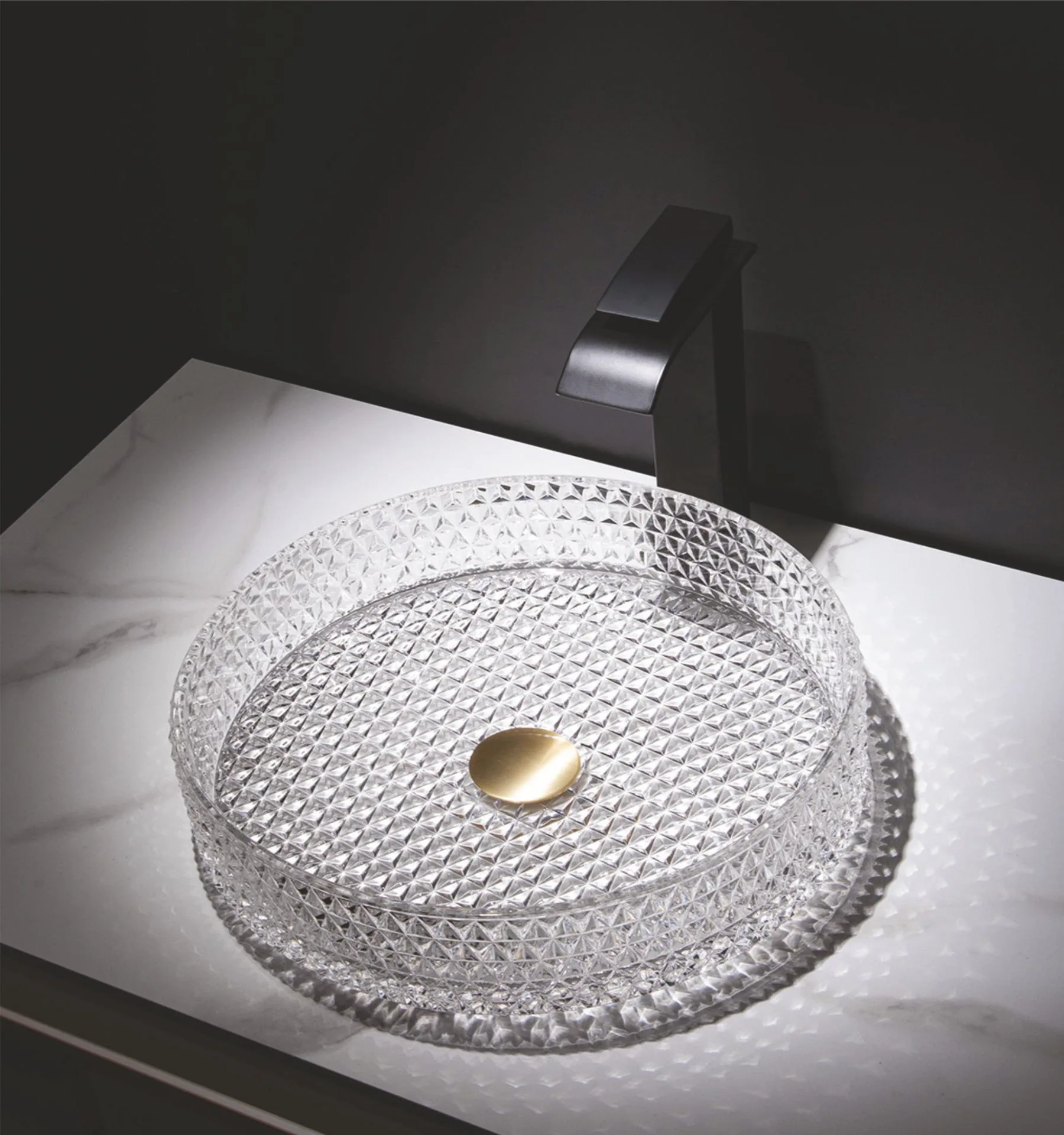 glass wash basin