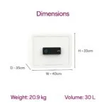 Godrej NX PRO Luxe Digi + Bio 30L Home Locker - Image 3