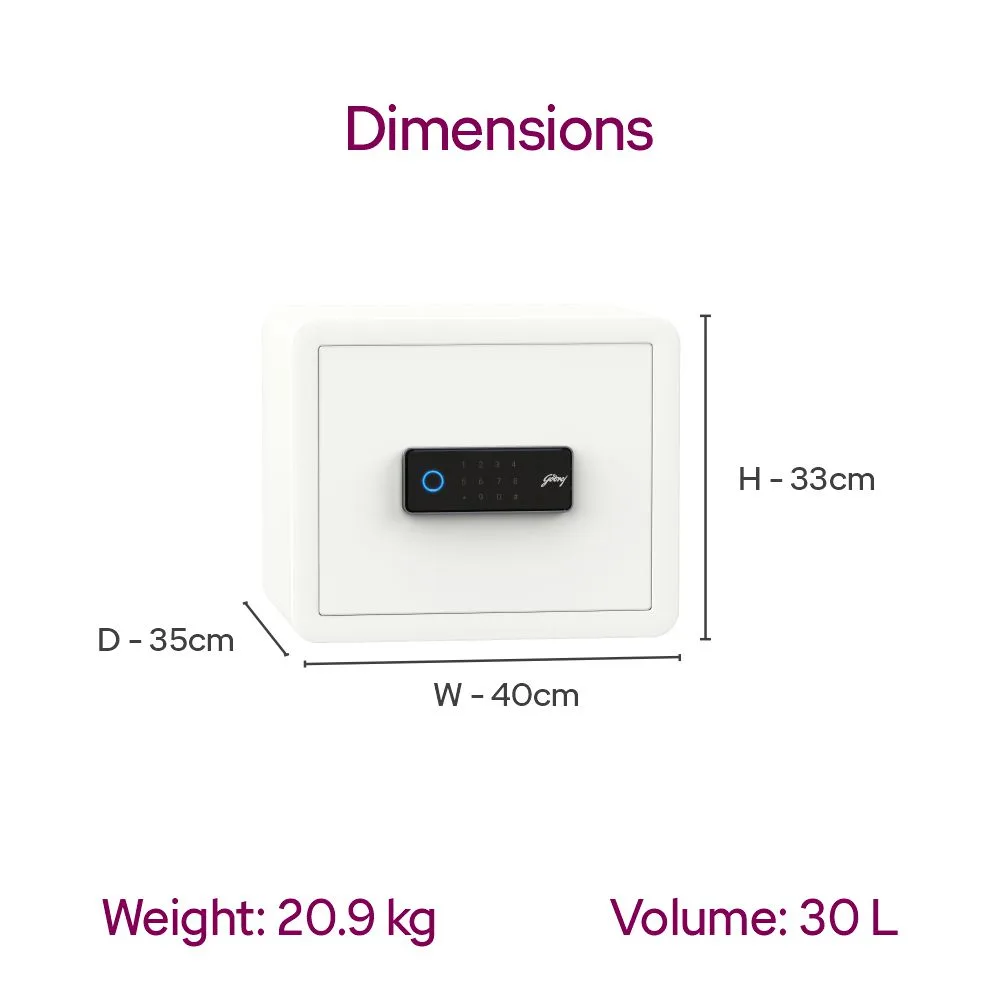 Godrej NX PRO Luxe Digi + Bio 30L Home Locker - Image 3