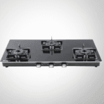 Kaff CTQ 77 3 Burner Gas Hob | Toughened Glass Cooktop with Auto Ignition