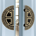 Versace Design Door Handle – 304 Grade Stainless Steel (Gold & Rose Gold)