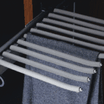 Side Mounted Trouser Rack 500mm – Smooth Sliding Wardrobe Organizer