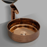 Rose Gold Round Tabletop Wash Basin