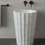 Proton 59G Luxury Marble Finish Pedestal Basin
