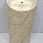Motto 46M Luxury Marble Pedestal Basin for Modern Bathrooms