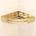 Luxury Gold Stainless Steel 304 Corner Shelf – Bathroom & Kitchen Storage