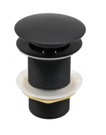 matte black brass waste coupling pop up drain jali