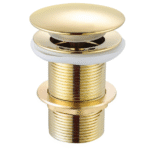 “Heavy full brass gold waste coupling for wash basin with 32mm pop up drain”