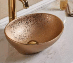 Rose Gold Brass Waste Coupling 32mm for Wash Basin - Image 2