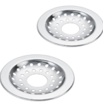2Pcs Stainless Steel Round Floor Drainer with Hole | Floor Drainer for Bathroom 5 Inches with Hole| Bathroom Floor Jali | Floor Trap Jali | Bathroom Drain Jali with Hole
